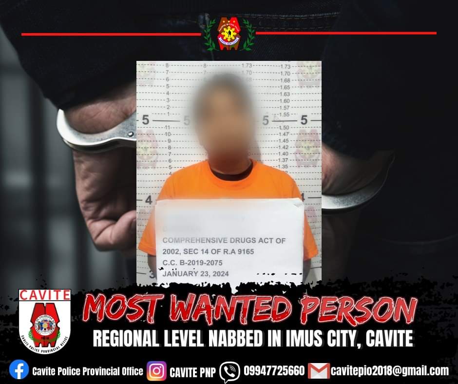 Cavite Police Arrest Regional Most Wanted Drug Suspect - Cavite News