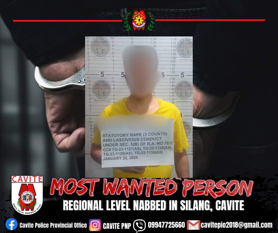 Silang Cavite Police Nab Regional Most Wanted Rapist - Cavite News