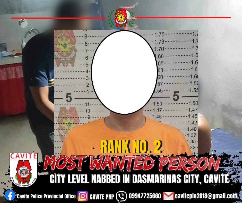 Cavite Police Arrest 2nd Most Wanted Drug Suspect - Cavite News