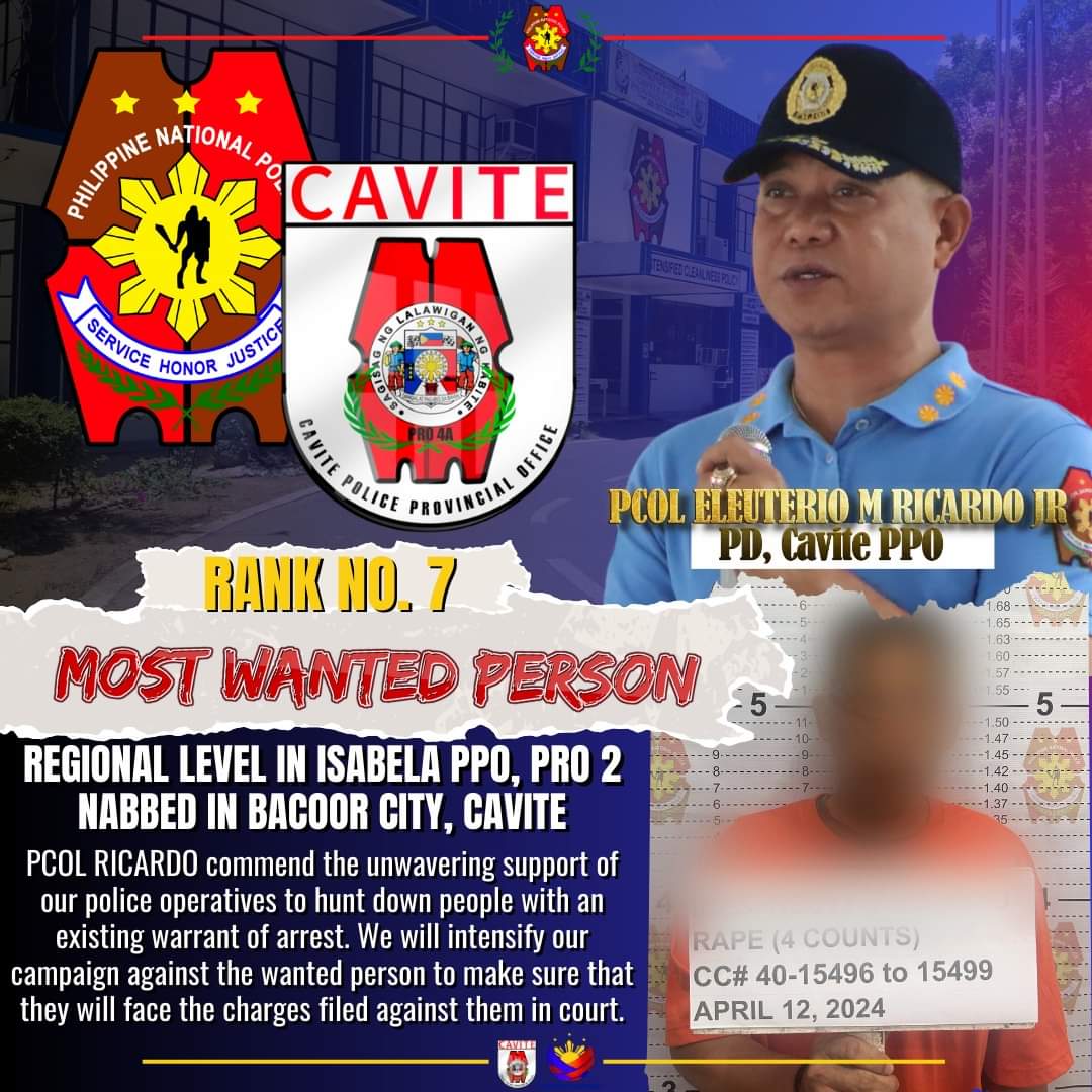 Cavite Police Apprehend Top Regional Fugitive - Cavite News